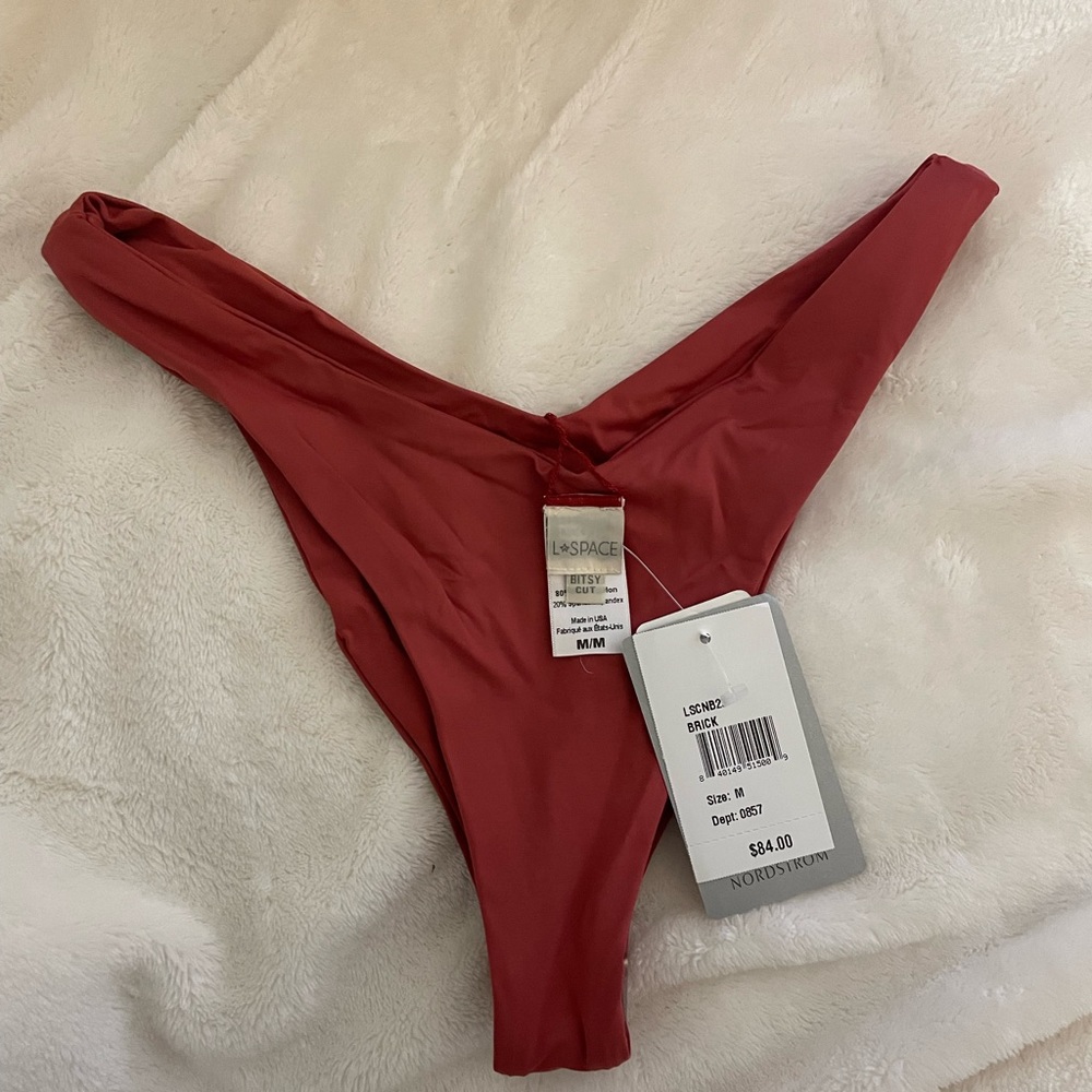 L Space swim bottom size M in brick NWT